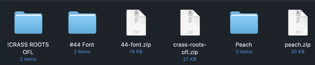 Extract Font Files
